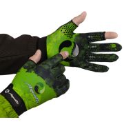Перчатки Aquatic ПЧ-11 демисезонные без пальцев softshell (цвет: camo lime khaki, р. M)
