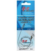 Поводок Ushiwaka Titanium Single Ultralight UTSUL11504, 1х1, 4кг/15см, 2шт