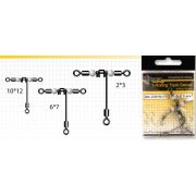 Вертлюг Akara T-Rolling Triple Swivel 23702 № 10*12 с отводом (3 шт.)