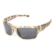 Очки поляризационные СЛЕДОПЫТ Dark camo в футляре, линзы grey плав.