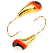 Мормышка вольф. W Spider Чесночинка с отверст. 2,5мм, 0,35гр, 1-Go гальваника с покраской