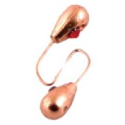 Мормышка вольф. W Spider Эребус с отверст. 4,0 мм 1,00 гр. Cu с камнем