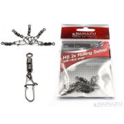 Вертлюг с застежкой Namazu Pro ROLLING RIBBED SWIVEL WITH NICE SNAP, цв. Carbon, р. 10, test-13 кг