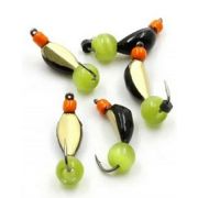 Мормышка вольф. безнасадочная «ЯМАН» Нимфа широкая №3, вес 0,65 г, кошачий глаз сверл, цв. латунь