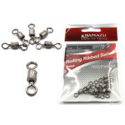 Вертлюг Namazu ROLLING RIBBED SWIVEL, латунь, цв. BN, р. 5, test-24 кг (уп.10 шт)