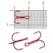 Крючок SIWEIDA SCORPION TREBLE тройной №14RED