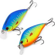 Воблер KOSADAKA 3D Flat Crank 55F-REV, 55мм, 7.5г, плавающий