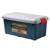 Ящик СЛЕДОПЫТ Expedition Box 50л, многофункц., особопр., 700х360х320 мм, цв. зеленый/серый