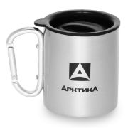 Термокружка Арктика невакуумная, с карабином, 350 мл