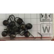 Мормышка вольф. Spider Шар с ушком мелкая грань 3,0 мм 0,24 гр. Bn