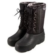 Сапоги дутики-мужские СЛЕДОПЫТ р.45 ЭВА на шнуровке, 4-слойный меховой вкладыш, -50°С, черный