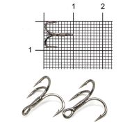 Крючок KOI «SLENDER ROUND TREBLE», размер 18 (INT), цвет BN, тройник (5 шт.)