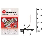 Крючки HIGASHI Akitakitsune ringed #4 White UV (10шт)