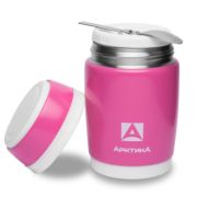 Термос-бочонок Арктика бытовой, вакуумный, для еды, 480 мл, pink